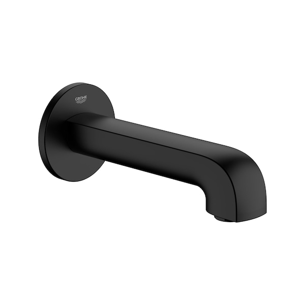 Defined Tub Spout Wall Mount, Black